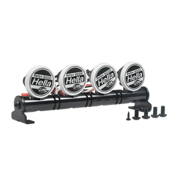 

92.5mm Multi-Function Bright LED Light Lamp Bar for 1/10 RC Crawler Traxxas TRX-4 TRX4 SCX10 RC Crawler RC Car,4 Led