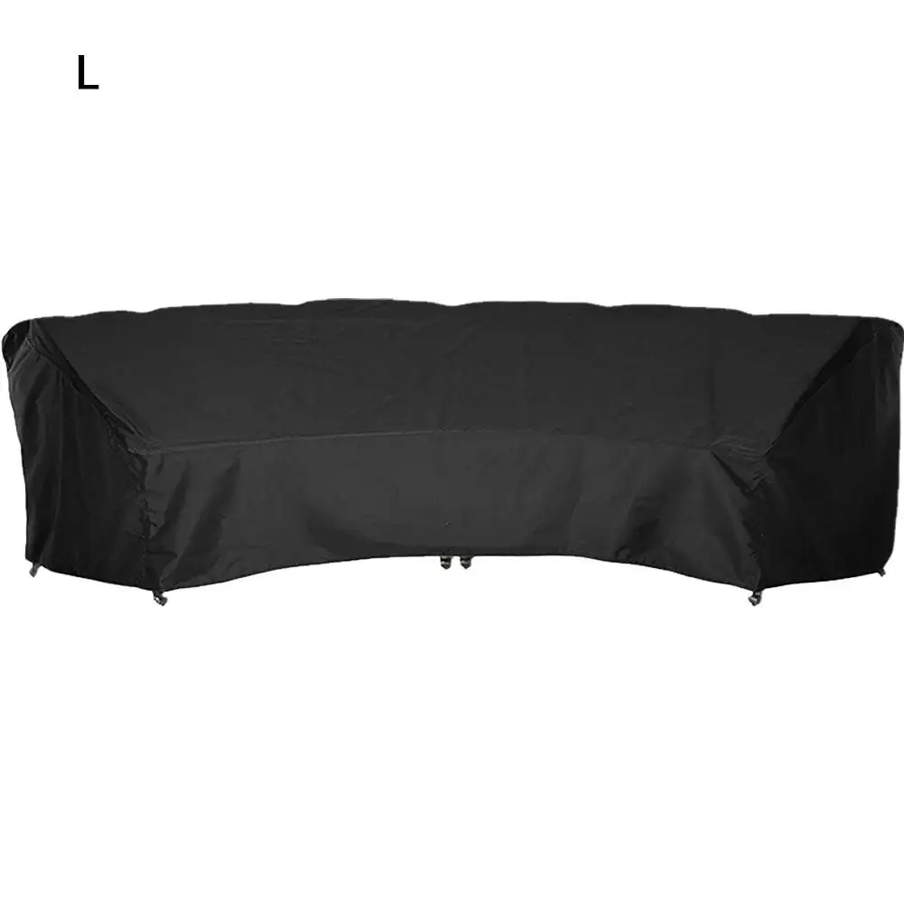 483x99x92cm Водонепроницаемый V форма открытый диван пылезащитный чехол садовая мебель для патио защитный чехол Универсальный изогнутый диван дождевики от пыли - Цвет: 483x99x92cm