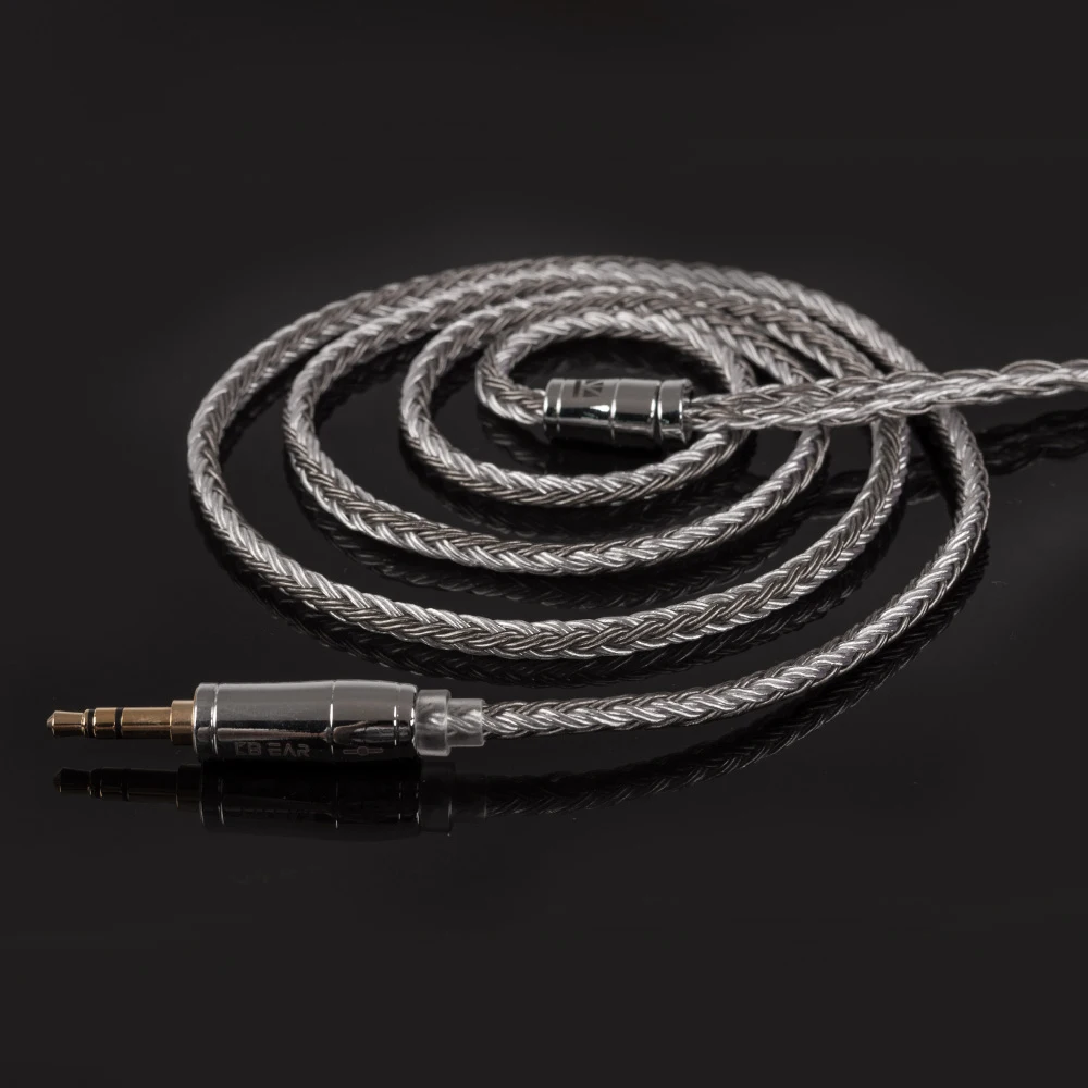 Banhado a Prata Fone de Ouvido Conector para kz Kbear Núcleo Balanceado Cabo 2.5 - 3.5 4.4mm Mmcx 2pin Qdc Earbuds Bl-03 16 - Image 5