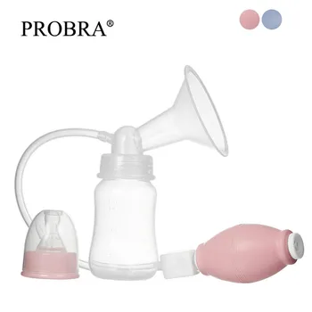 Qualité alimentaire PP matériel manuel tire-lait puissant bébé seins pompes bouteille succion mamelon aspiration 120ml alimentation lait bouteilles A