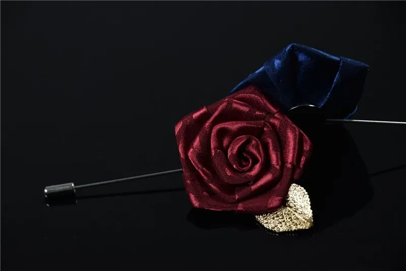 BoYuTe/Розничная ; высокое качество; булавка с розами; Мужская модная свадебная бутоньерка