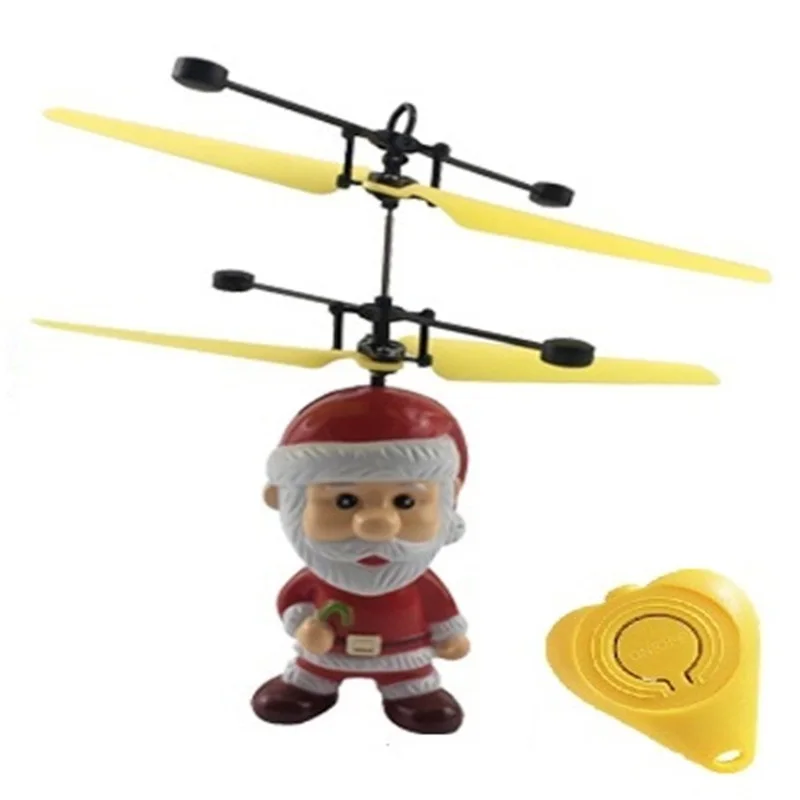 Santa Claus Горячий Летающий вертолет мини НЛО Дрон обновление инфракрасный индукционный пульт дистанционного управления Самолет электронная модель игрушки ребенок подарок на день рождения - Цвет: Santa Claus