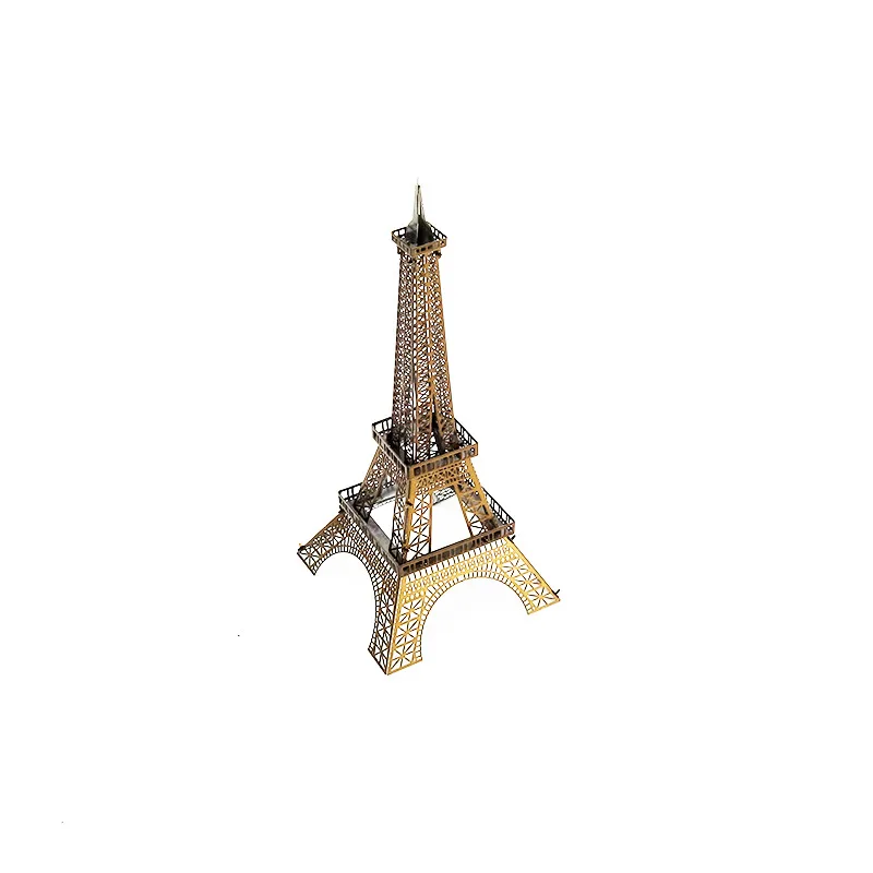 Love Spell цельнометаллический DIY архитектура собранная модель 3D без клея 3D головоломка модель Париж Эйфелева железная башня Цвет