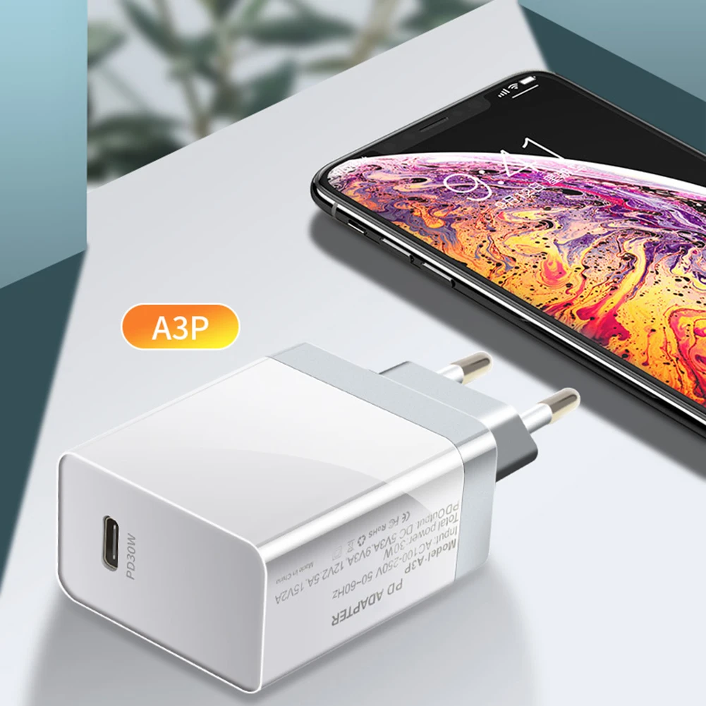 PD зарядное устройство 30 Вт QC4.0 QC3.0 usb type C быстрое зарядное устройство для iPhone 11 X Xs 8 Xiaomi Phone PD зарядное устройство