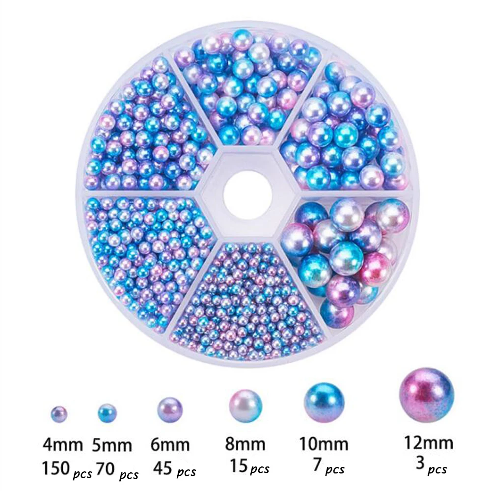 

Fashion Round 4/5/6/8/10/12mm Bright Candy Imitation Pearls Pears Spacer Loose DIY Jewelry Bracelets Necklaces Make