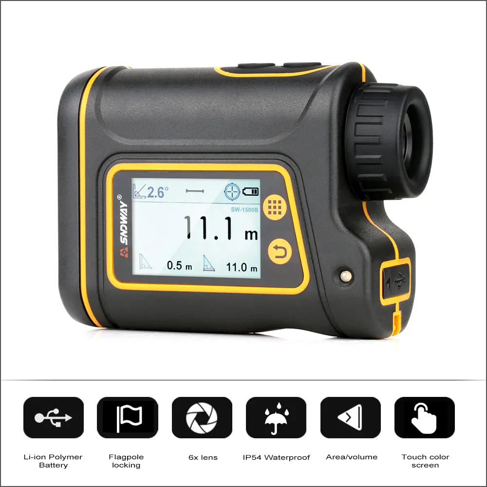 SNDWAY Laser Rangefinders Telescope Laser Distance Meter Hunting RangeFinder Tape Measure Roulette 1000m 1500m Golf Range Finder SNDWAY Laser Rangefinders Telescope Laser Distance Meter Hunting RangeFinder Tape Measure Roulette 1000m 1500m Golf Range Finder