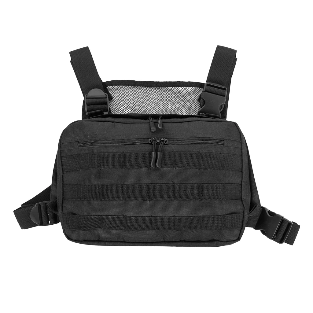 

Molle Vest Camping Backpack Hunting Travel Bag Chest Rig Free Size