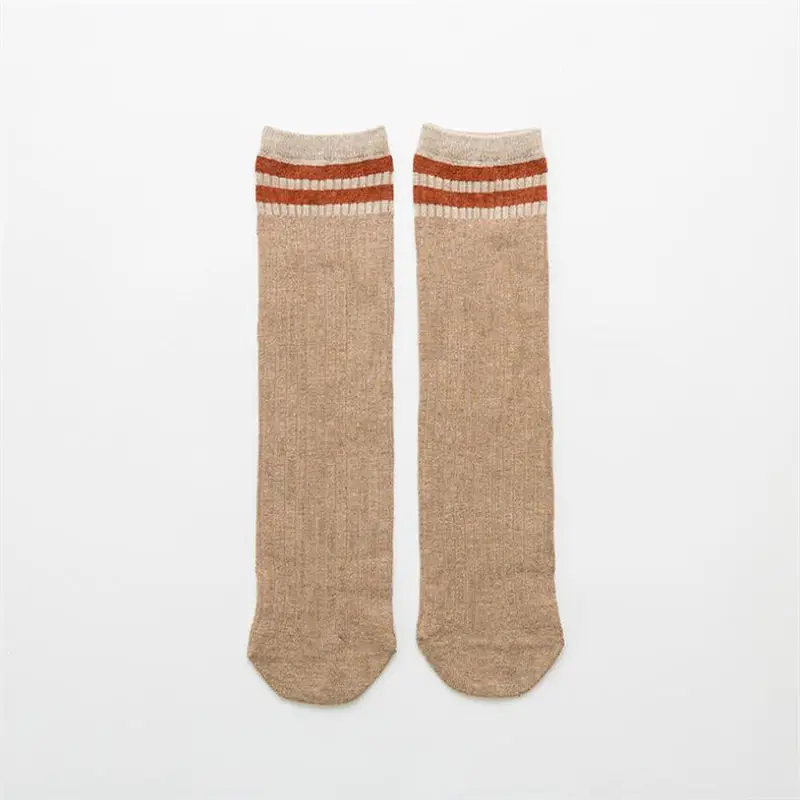 Осенне-зимние новые носки хлопковые женские носки в Японскую полоску дышащие женские носки - Цвет: 5