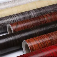 Водонепроницаемые ПВХ Самоклеящиеся обои для спальни деревянная мебель наклейка для ремонта шкаф гардероб, спальня двери обои