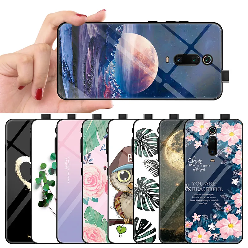 Чехол из закаленного стекла для Redmi K20 Pro жесткий чехол с полной защитой Xiaomi Mi 9 t Mi9 7