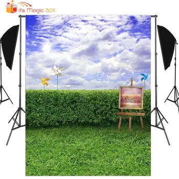 

LIFE MAGIC BOX Tlo Fotograficzne Photo Backdrop Photographic Background Balloon Backgrounds for Photo Studio Windmill