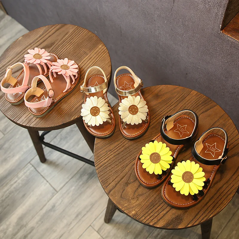 Летняя стильная обувь для девочек; детские сандалии принцессы с милой Пчелкой; детские сандалии на плоской подошве; кроссовки