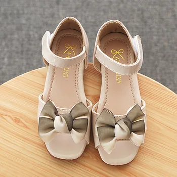 

Princess Shoes Children Girl Summer Sandals Bow decoration shoes Fashion Sweet Children Soft Bottom Crystal Shoes