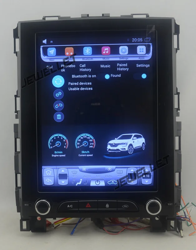 10," вертикальный экран Восьмиядерный Android 8,1 автомобильный стерео gps навигатор для Renault Koleos Megane