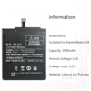 Batería Para Xiaomi Redmi note 3 3S 3X 4 4A 4X 5 5A 5 Plus Pro batería Prime BM47 BM4A BN30 BN34 BN35 BN40 BN42 BN44 bn 30 34 35 40 44 ► Foto 2/6