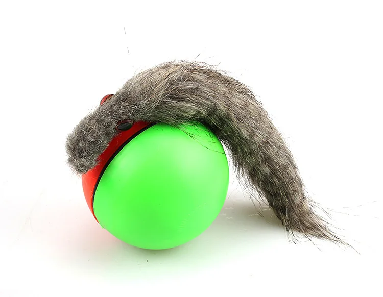 Pet Dog Weasel моторизованный Роллинг мяч появится прыжок движущийся живой игрушка интерактивный для щенков игрушка