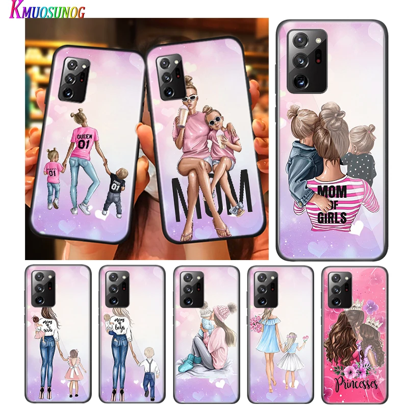 Чехол для телефона с надписью Love Flower Mom Baby Samsung Galaxy S20Ultra S20 Plus S10 Lite A01 A11 A21 A21S A31 A41 A42