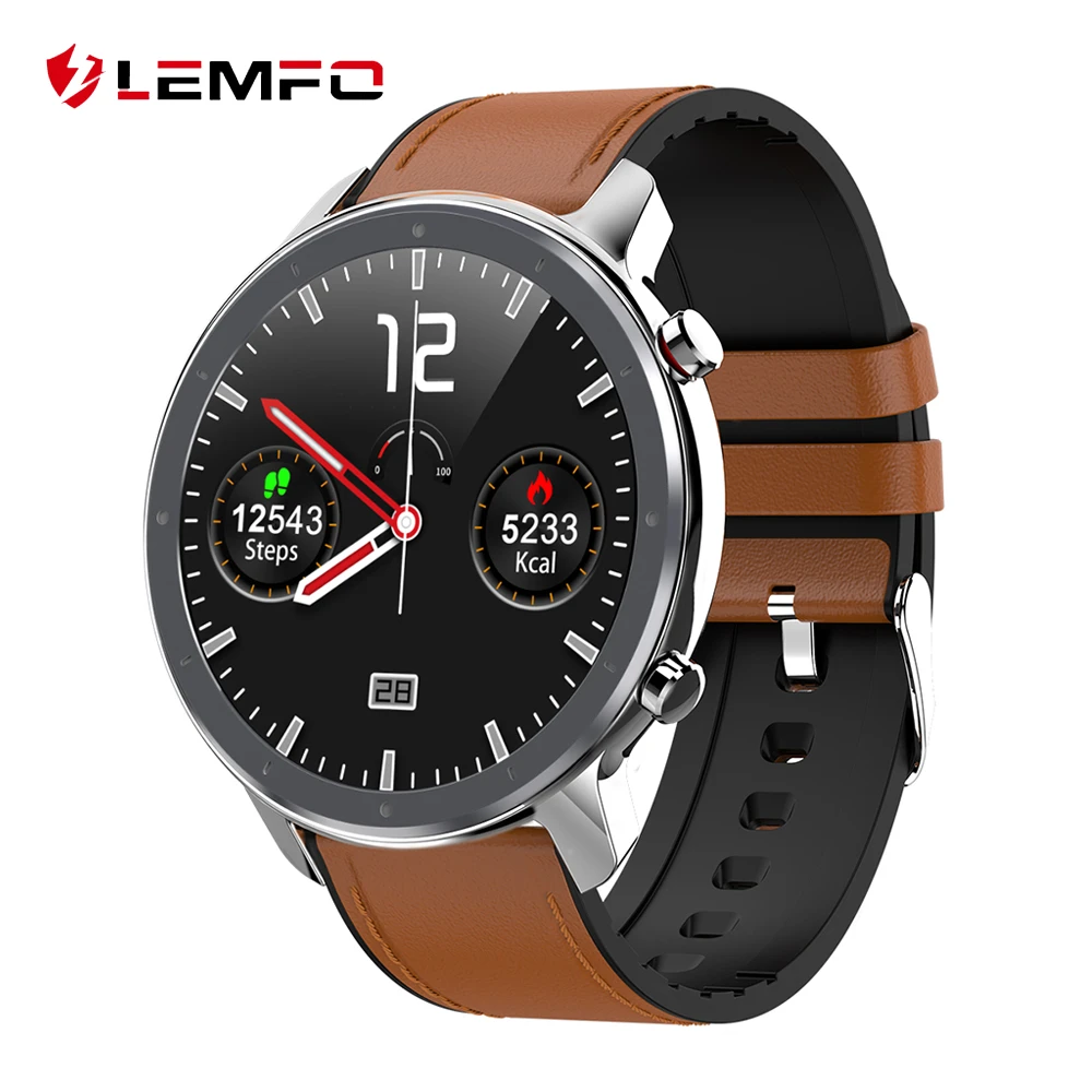 LEMFO 2020 New ECG Smart Watch Men 1.3 Inch HD Full Touch Screen IP68  Waterproof Heart Rate Monitor Smartwatch 60 Days Standby|Smart Watches| -  AliExpress