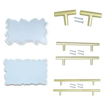 

Crystal Epoxy Resin Mold Irregular Coaster Tray Casting Mould Handmade DIY Crafts Silicone Making Tools