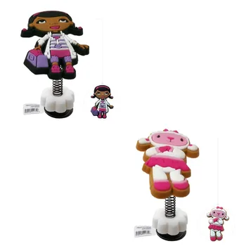 

1pc Doc Mcstuffins High Quality Standing Spring Shoe Charms Shoe Accessories Decorations For Kids Croc Silicone Bracelets