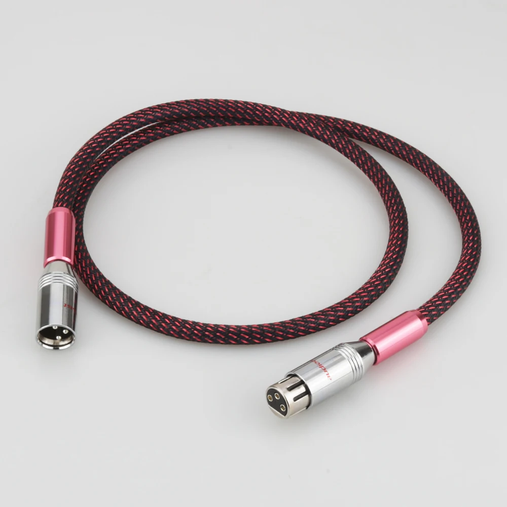 Audiocrast AES/EBU Digital Audio Cable Silver Balanced XLR Plug Pre Amp HiFi A10