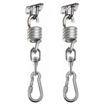 

2Pcs Swivel Hooks for Hammock Swing Chairs Stainless Steel Hanging Seat Accessories Kit for Ceiling/Indoor/Outdoor