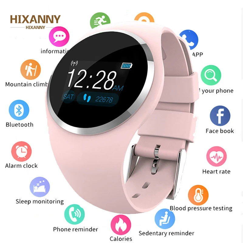 

Q1 Bluetooth Lady Smart Watch Fashion Women Heart Rate Monitor Fitness Tracker Smartwatch APP Support For Android IOS pk Q8 Q9