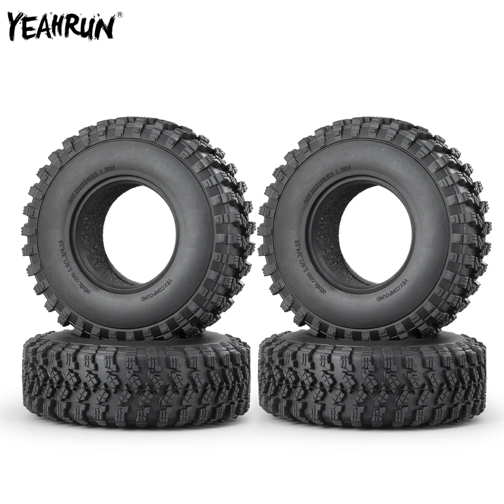 

Резиновые шины YEAHRUN, 4 шт., 1,9 дюйма, 106 мм, колесные шины для 1/10 Axial SCX10 90046 D90 AXI03006 TRX4, детали для гусеничных машин на радиоуправлении