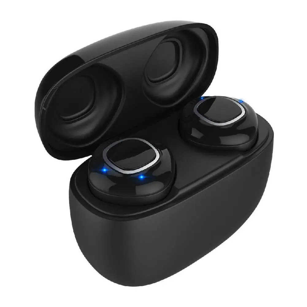Hobbylan Беспроводная Bluetooth Водонепроницаемая гарнитура для наушников с зарядным устройством для микрофона - Цвет: black