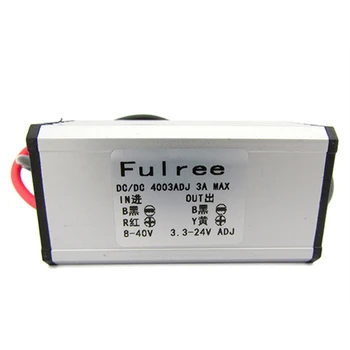 

LEDLUX DC2803 power supply Step Down converter DC-DC 3A from DC 8-40V to DC 3,3V-24V adjustable Fulree