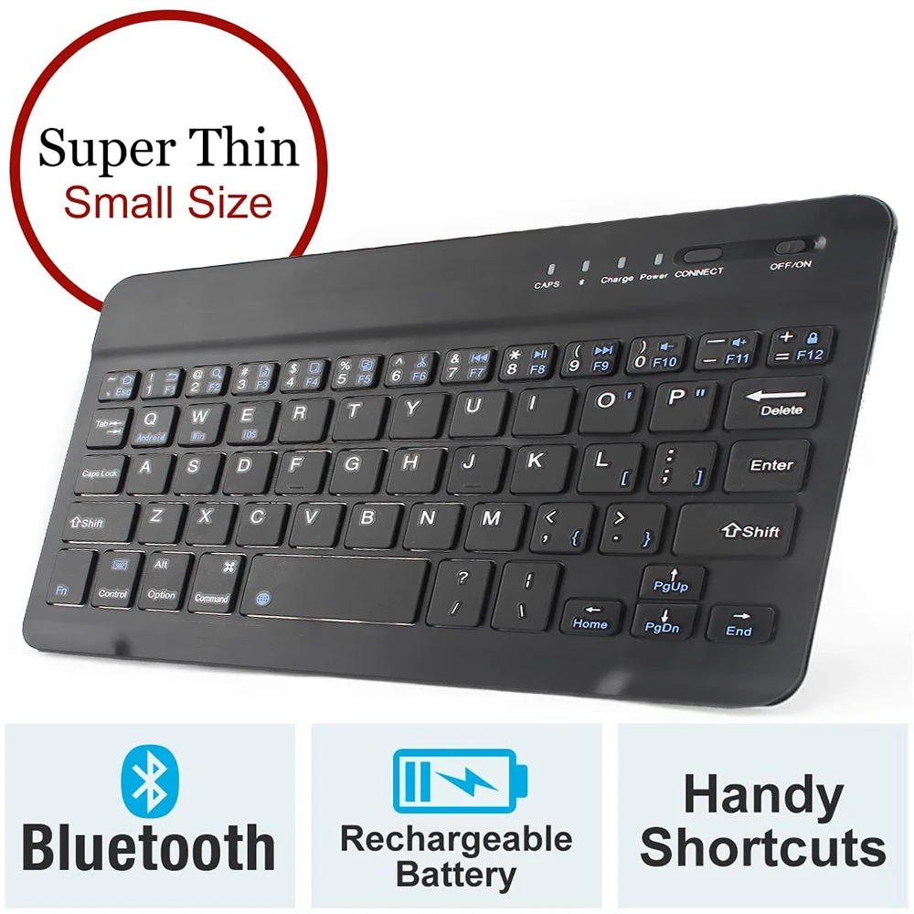 

Bluetooth Keyboard Mini Wireless Keyboards Compatible With IOS Windows Rechargeable Keyboard for Mac ipad Phone Tablet Android