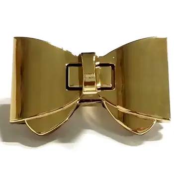 

1 Sets Purse Twist Turn Lock Golden Hook Box Latches Clasp Bag Lock Trunk Purse Lock 60x38mm