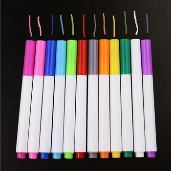 

12Pc Non-dust White Liquid Chalk Pen pastels washable Water-soluble Board Chalk Marker Ink Pen for Office Teaching drawing tool