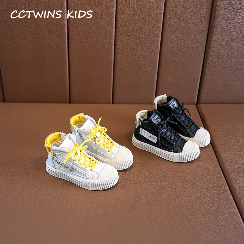 CCTWINS/детская обувь; коллекция года; сезон осень; модная повседневная обувь с высоким берцем для девочек; черные кроссовки для мальчиков; детские спортивные кроссовки для бега; FH2492