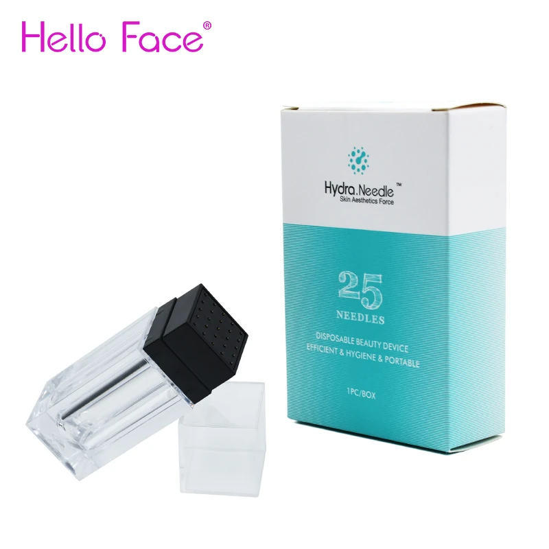 Hello Face Derma Stamp Microneedling Titanium 25 Pin Micro Needle Hydra Needle Dermastamp Ricrescita Dei Capelli Acne Scar Cura Del Viso