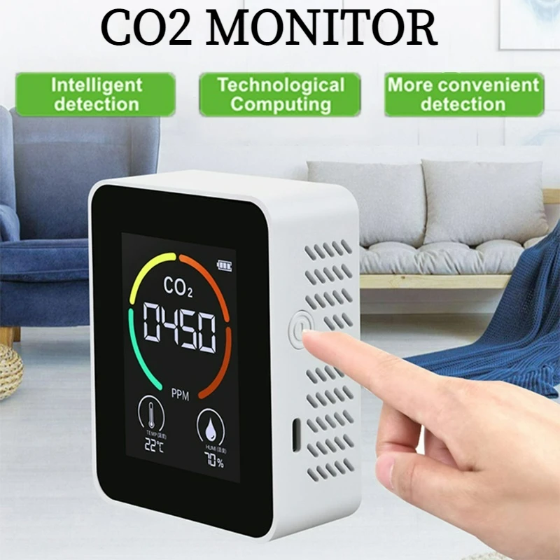 CO2 Lndoor Sensor CO2 Meter Digital Air Detector Intelligent Air