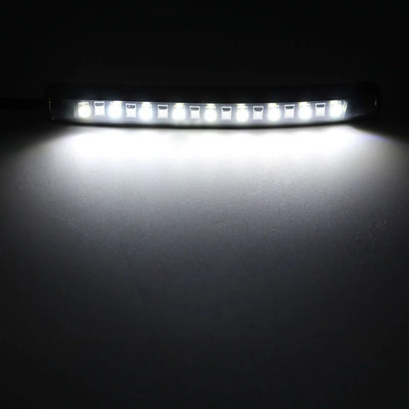 1 пара сигнальных световых полос 2835 SMD номерного знака света Универсальный светодиодный автомобильный мотоцикл задние тормозные фонари поворотные мигающие стоп-сигналы