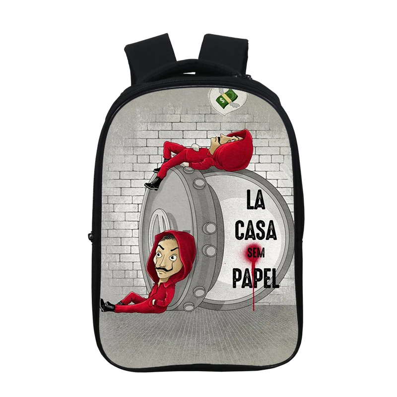 Рюкзак Sac A Dos с 3D принтом для денег Heist, хит ТВ-шоу, унисекс, La Casa De Papel, рюкзак, школьная сумка для подростков, сумка для ноутбука - Цвет: 49