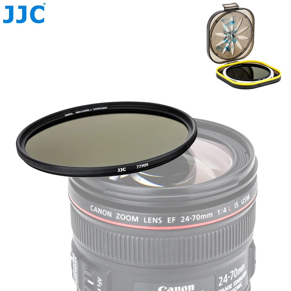 

JJC Neutral Density ND1000 Filter for DSLR Mirrorless Camera Lens Filter 10-Stop 49mm 52mm 55mm 58mm 62mm 67mm 72mm 77mm 82mm