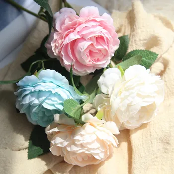 Artificial Fake Phantom Roses Flower Bridal Bouquet Cheap Fake Flowers for Home Wedding Decoration indoor