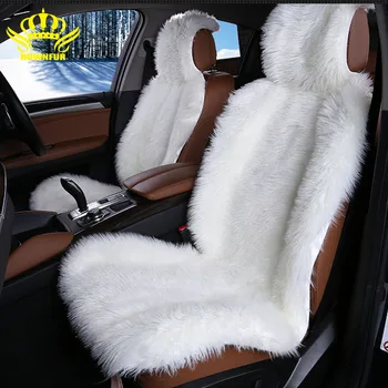 

High Quality faux fur front car seat covers for car cushion universal fit Most cars seat Interior Accessories 2016new