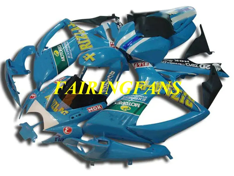 Комплект обтекателей для мотоцикла GSXR600 750 K6 06 07 GSXR 600 GSXR750 2006 2007 синий Обтекатели кузова+ подарки SC31