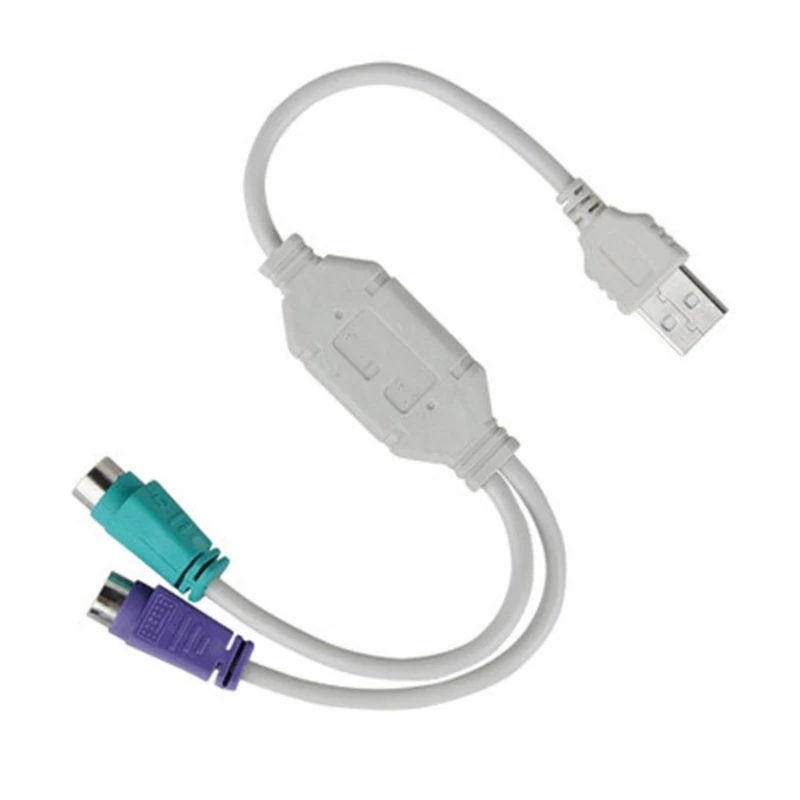 

Vieruodis HOT 5PCS USB Male To PS/2 PS2 Female Converter Cable Cord Converter Adapter For Keyboard Mouse Male