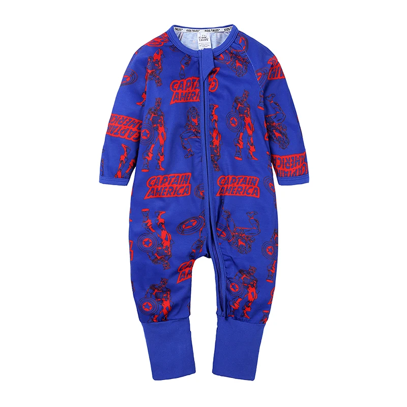 Infant jumpsuit spring romper animal print girl boy cotton pajamas newborn zipper climbing cartoon rompers baby products boys Baby Bodysuits for boy