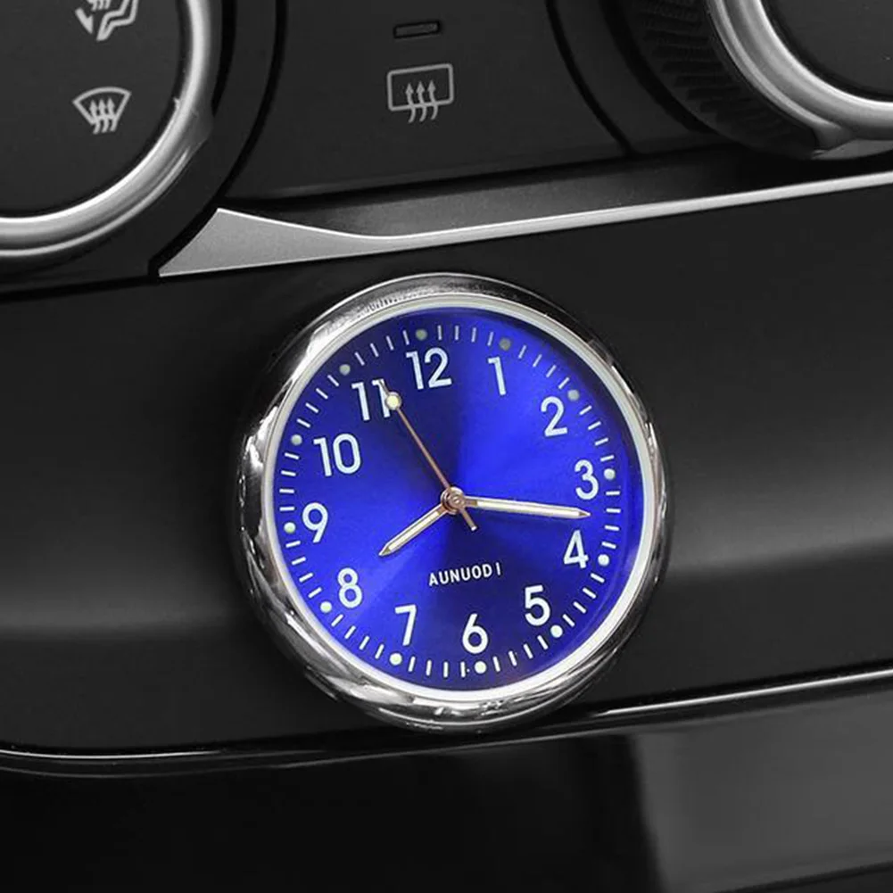Практичные светящиеся мини точные автомобильные часы украшения авто Интерьер Портативный Стиль самоклеющиеся аналоговые палочки на круглый