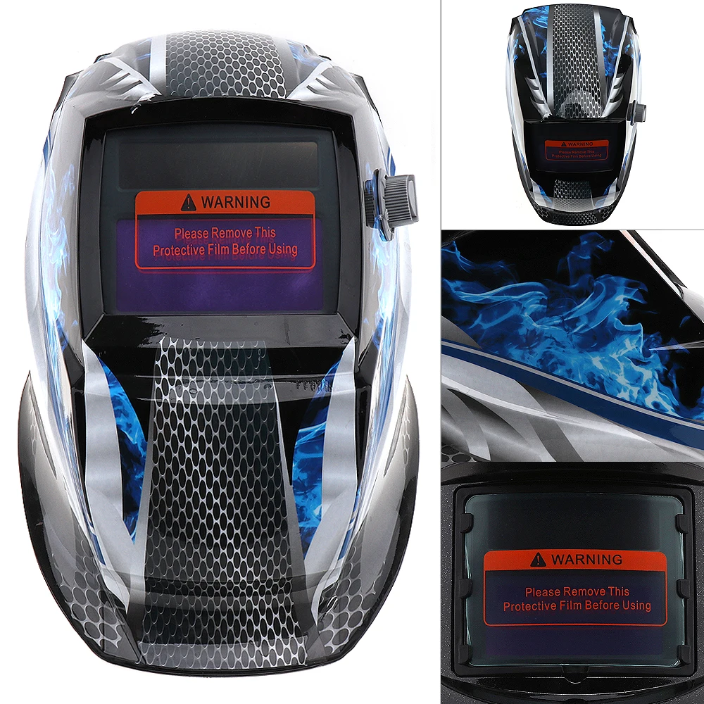 New Blue Fire Adjust Solar Auto Darkening TIG MIG Grinding Welding Helmets / Face Mask / Electric Welding Mask