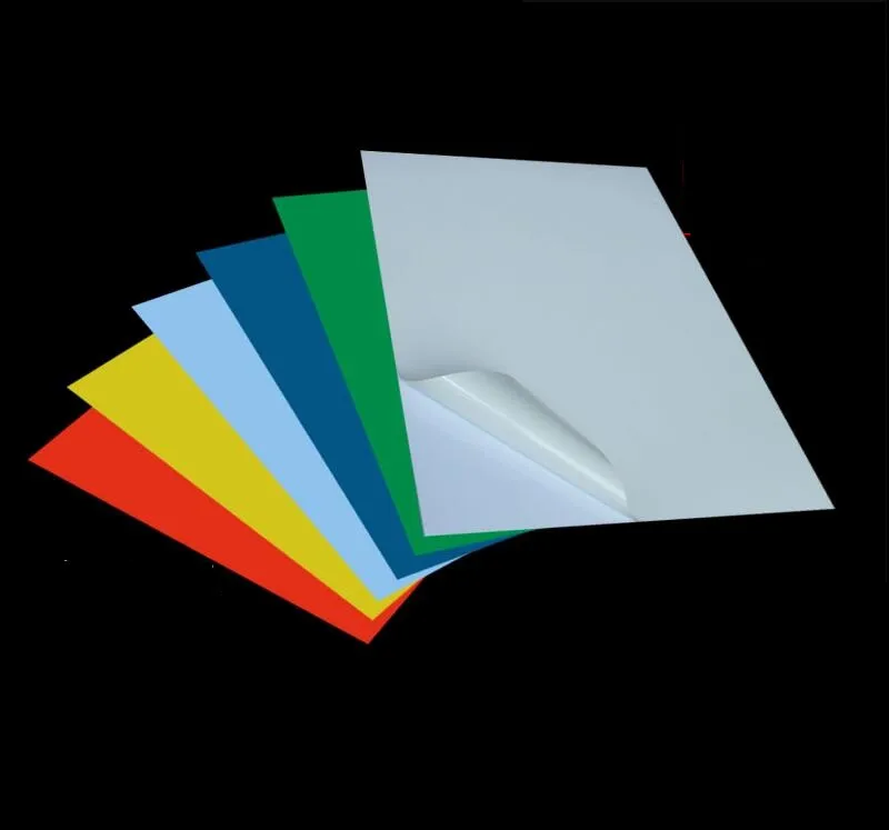 

50 sheets Colored A4 Blank Waterproof Sticker Paper White Vinyl Label for Inkjet Printer