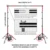 PYNSSEU Background Stand 8.5 x 10ft Adjustable Photography Muslin Background Support System Stand for Photographic Video Studio