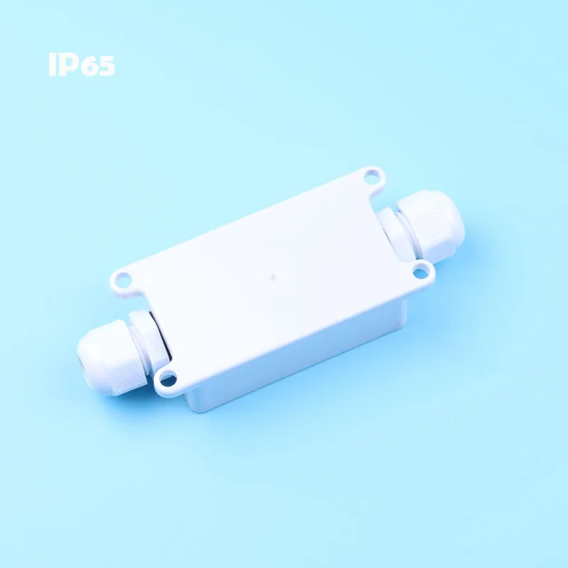 IP65 Водонепроницаемый черный Пластик кабель провода Разъем Железы электрическая 2-кабель распределительная коробка с терминала - Цвет: IP65 white1