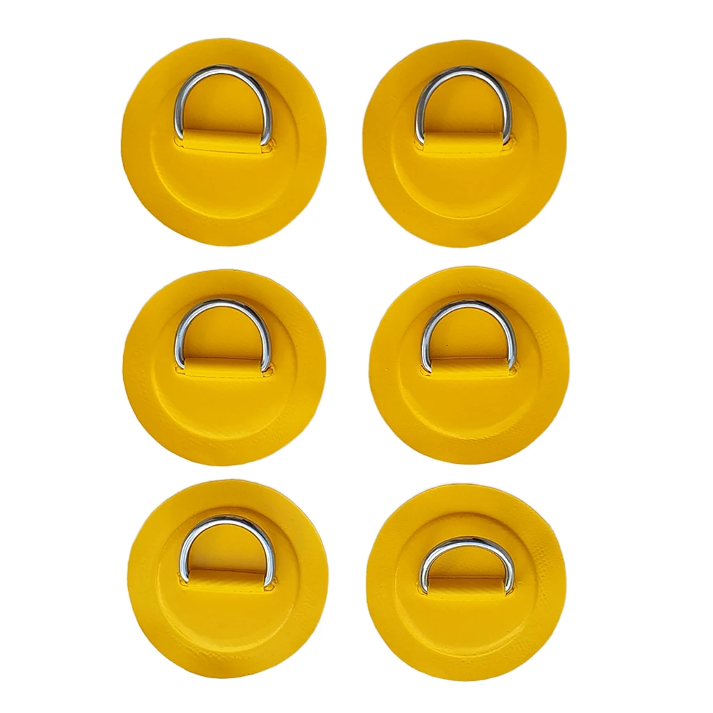 6x D-Ring Patch Pad For PVC Inflatable Boat SUP Stand Up Paddleboard Dinghy